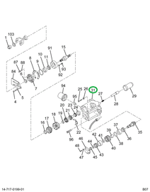 2503469C91 Carrier, Differential W/bearin