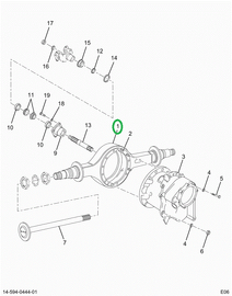 2503512C1 Housing, Axle W/brackets Front