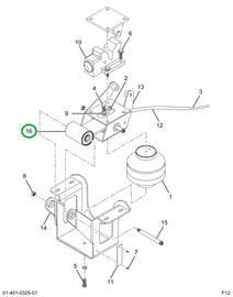2503594C1 ARM CAB RR MTG HINGE
