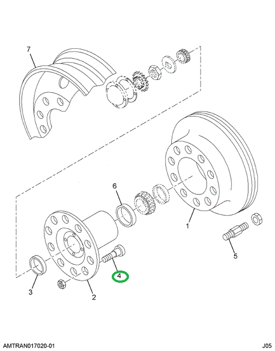 2503784C1 BOLT WHEEL MTG M22 X 1.5