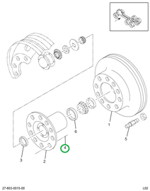 2503889C1 BOLT WHEEL HUB LT THREAD