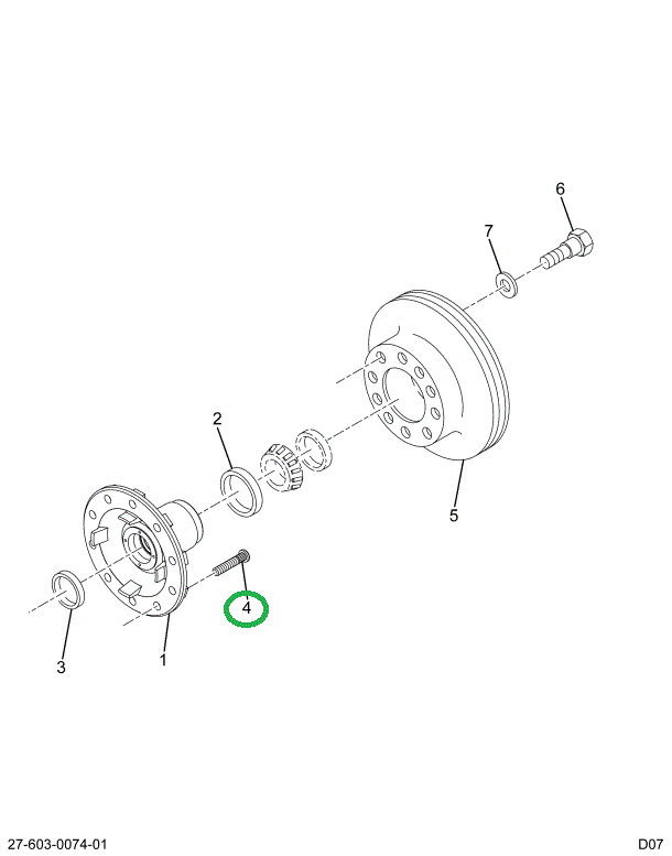2503890C1 BOLT WHEEL HUB RT THREAD