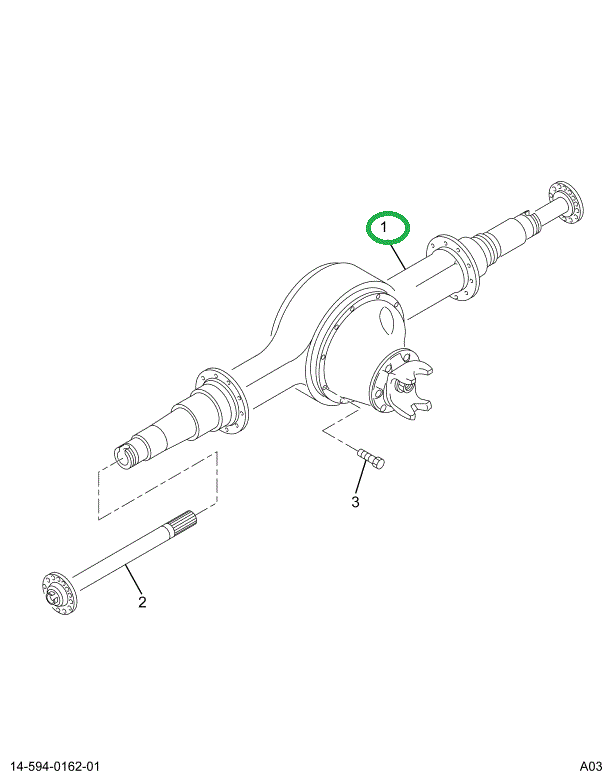 2503968C1 Housing, Axle, Rear/rear