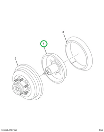 2503970C91 HUB FAN DRIVE PULLEY