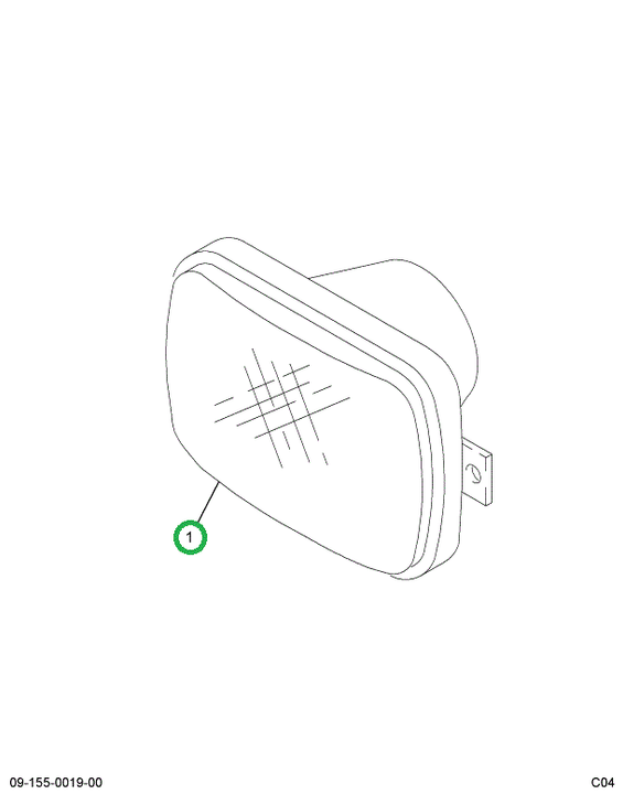 2504066C1 Lens, Right Hand Rule Head Lig
