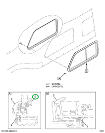2504117C1 Screen, Sliding Window Rear Si