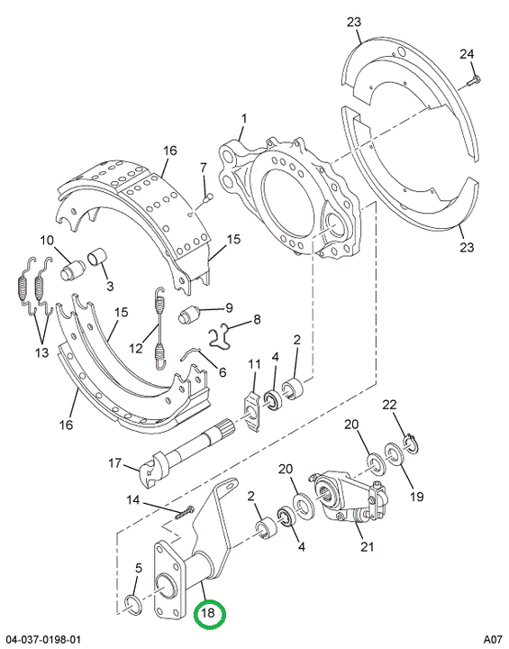 2504127C91 BRACKET BRK CAMSHAFT & CHAMBER