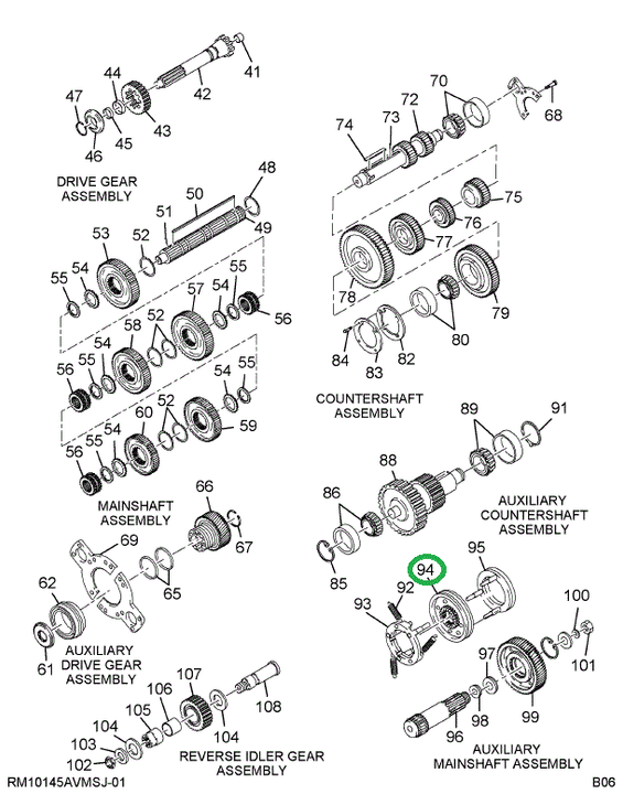2504130C1 TRANSMSN,KIT SYNCHRONIZER