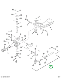 2504171C91 ROD ASSY TIE W/CLAMPS