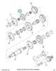 2504244C1 Gear, Main Shaft, Transmission