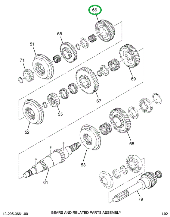 2504246C1 Gear Main Shaft 5th