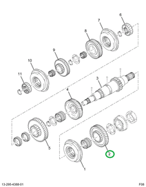 2504248C1 GEAR MASHFT 2ND SPEED