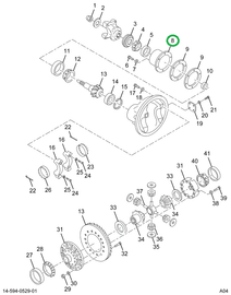 2504321C91 CAGE ASSY PINION W/CUPS