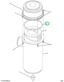 2504381C1 GASKET AIR CLEANER PART OF AIR