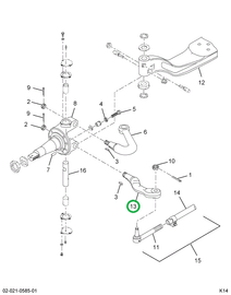 2504540C1 Arm, Tie Rod Steering Left