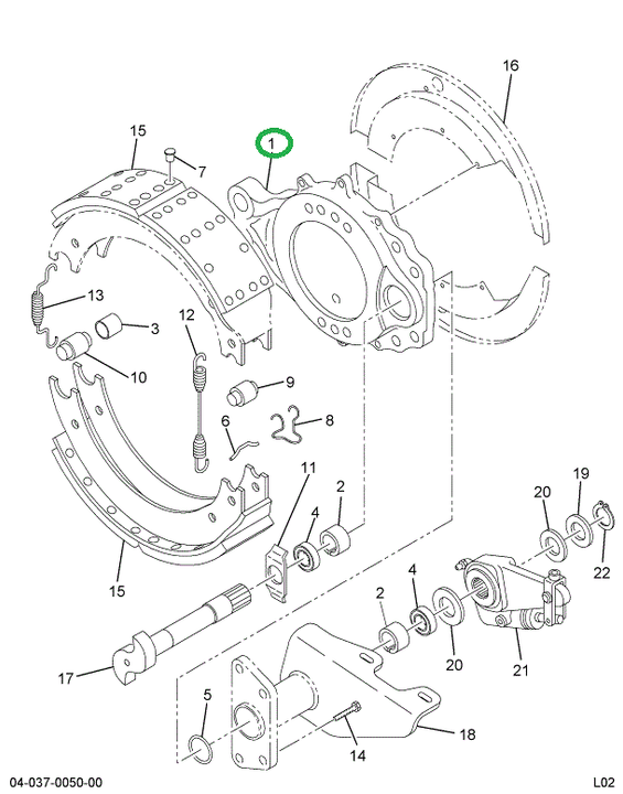 2504790C91 SPIDER BRAKE W/BUSH & SEAL