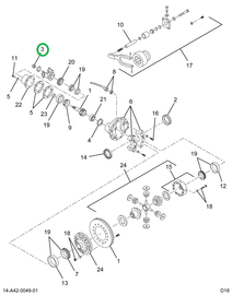 2504870C91 BEARING CONE DIFF SIDE