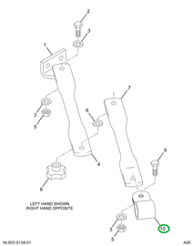 2504929C91 CLAMP ASSY RR VW MIR BRACE