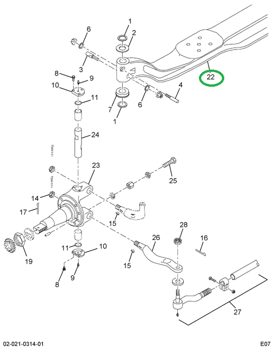 2505052C1 BEAM-I AXLE 02ADV