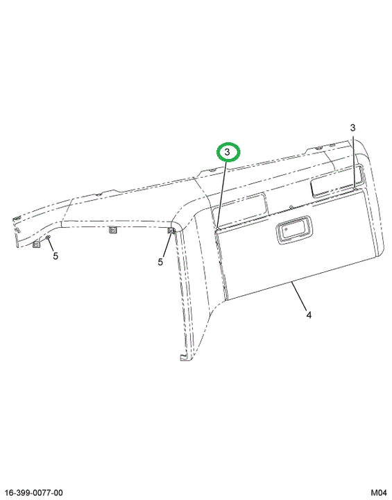 2505156C1 Bumper, Glove Box Door, Non-il