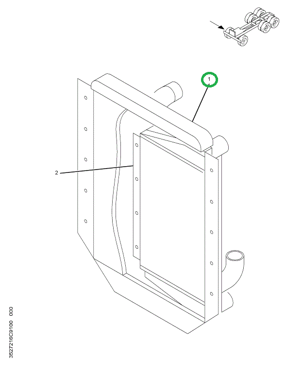 2505159C91 RADIATOR ASM