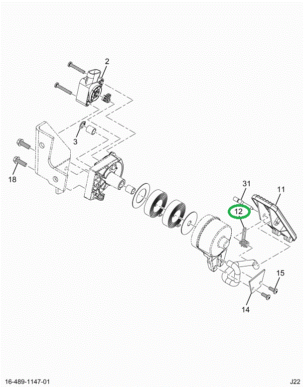 2505176C1 SPRING ACCEL PEDAL