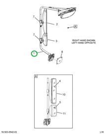 2505275C3 BRACKET ASSY RH BLK W/GSKT