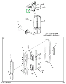 2505303C3 BRACKET RH BRT CBL LKDWN W/GSK