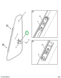 2505426C1 LATCH VENT WINDOW LH