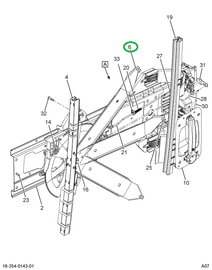 2505433C1 REGULATR,REGULATOR DOOR GLASS