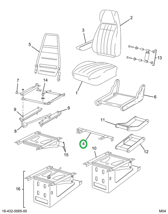 2505469C1 BRACKET SEAT BELT MTG