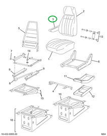 2505470C1 BUSHING SEAT ARM SPACER