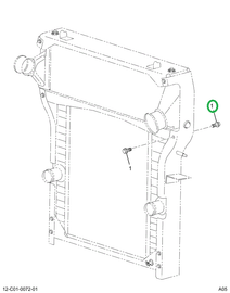 2505513C91 KT HDWR,KIT RADIATOR FRAME HAR