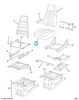2505515C91 CUSHION SEAT BRGDY VN/VLR EGL