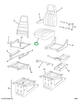 2505527C91 CUSHION SEAT GRY VN/VLR PREM