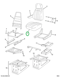 2505566C91 CUSHION SEAT CHRC VN/VN CSTM