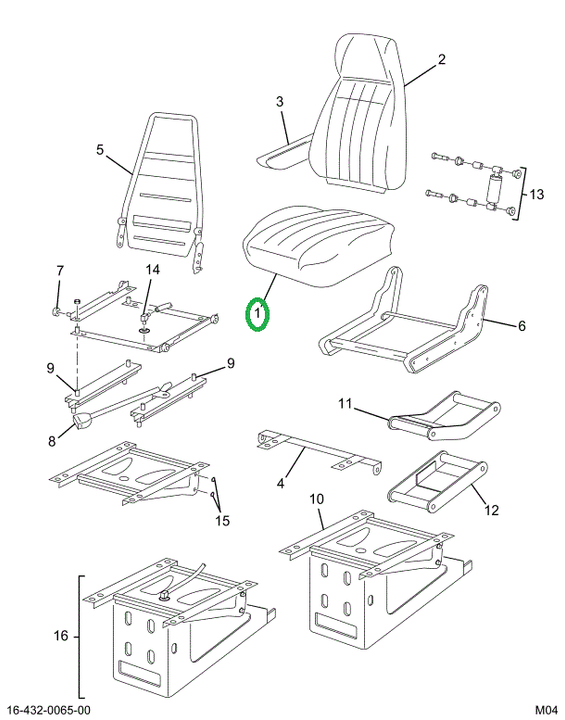 2505575C91 CUSHION SEAT BRW VN/VN