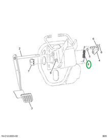 2505696C1 SPRING PEDAL RETURN