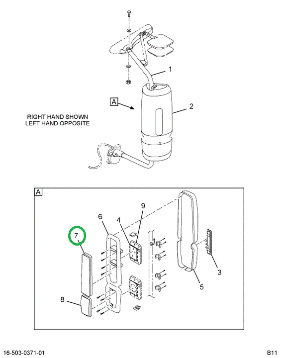 2505818C2 GLASS ASSY MIR PRPRTRY FLT HD