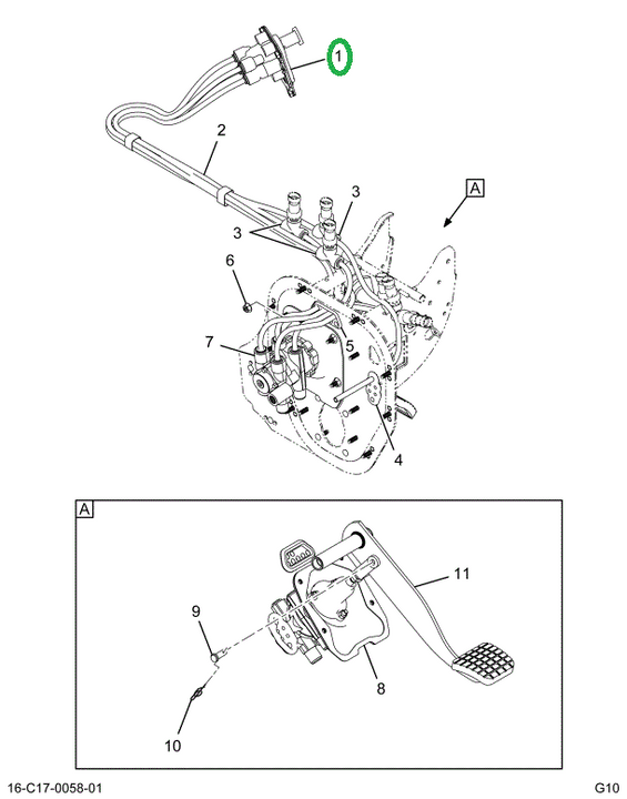 2505876C91 VALVE PARKING BRAKE PUSH-PULL