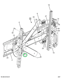 2506038C1 PIVOT STUD TWIST LOCK LH DOOR