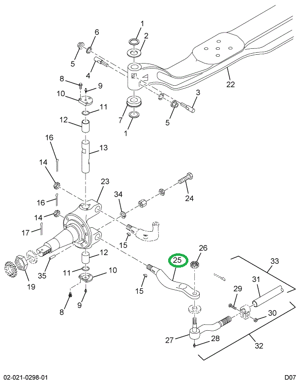 2506054C1 ARM-STRG TIE ROD LT
