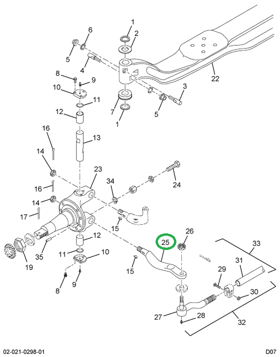 2506057C1 ARM STRG TIE ROD RT