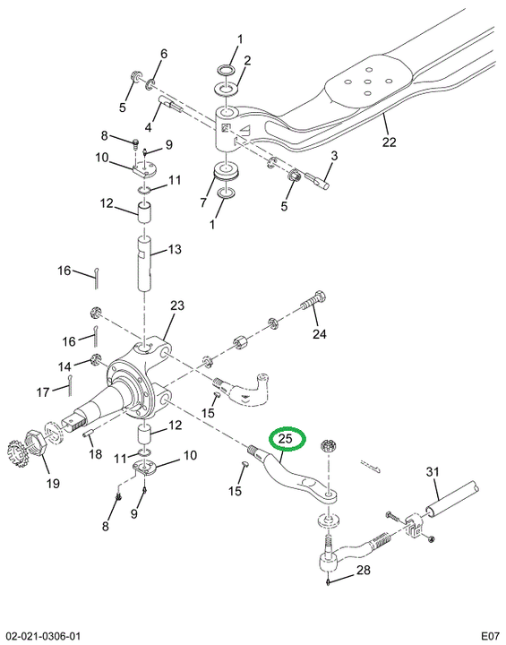 2506069C1 Arm, Tie Rod, Steering, Rh