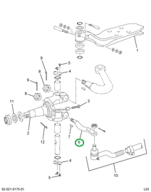 2506070C1 Arm, Steering, Left
