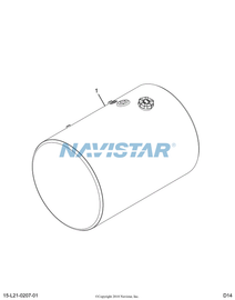 2510700C93 TANK,FUEL, 26 IND,100G,LT, N/P