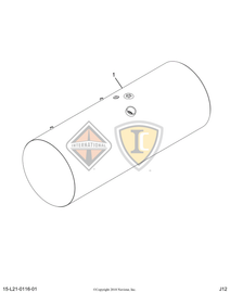 2512288C91 TANK, FUEL 150GAL LT POL ALU