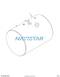 2512532C91 TANK, FUEL, 80GAL, RT, N/P ALU