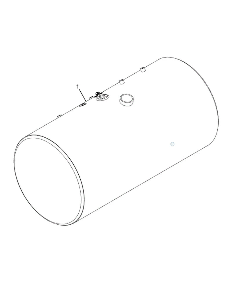 2512581C92 TANK, FUEL, 26 IN,100G,LT, POL