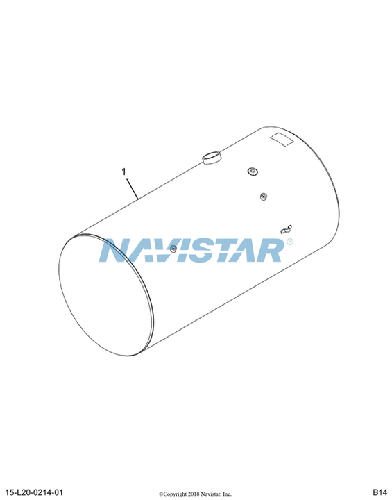 2512592C91 TANK,FUEL, 26 IND,115G,RT,POL